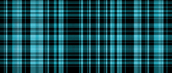 Black cyan plaid pattern in modern style and high quality knitted fabric
