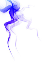 Fototapeta premium abstract blue waves on white background