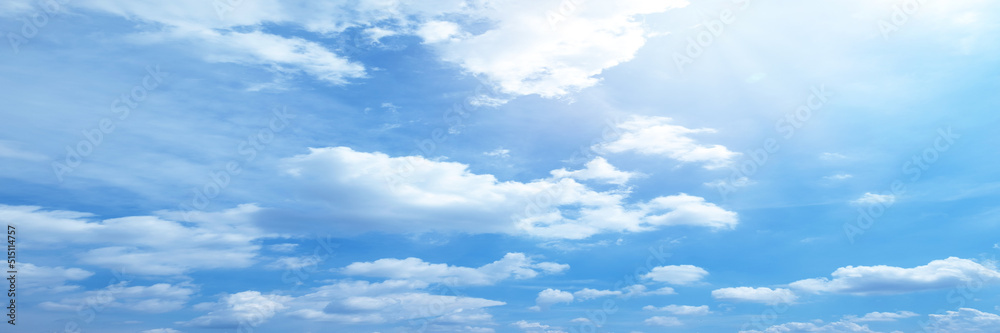 Wall mural beautiful blue sky cloudsfor background. panorama of sky.
