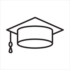 graduation cap icon vector design template