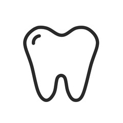 Tooth icon with flat design