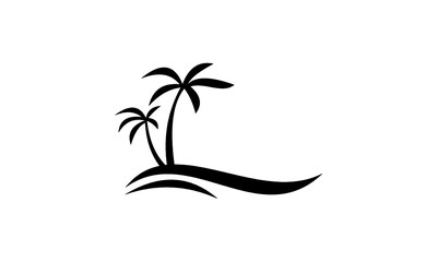 Fototapeta na wymiar illustration of a tropical island