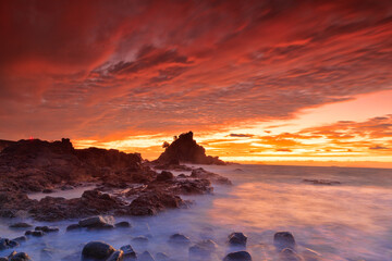 南伊豆大瀬の朝焼け