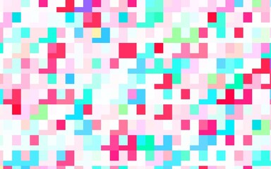 Light Green, Red vector pattern in square style.