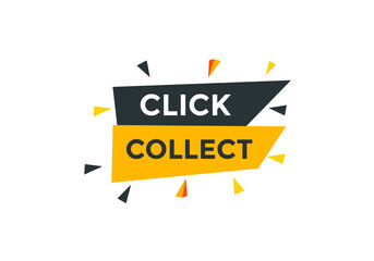 Click and collect label sign template. Digital marketing
