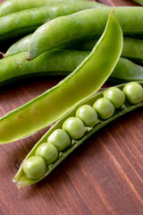 Fagiolini e baccelli freschi, cibo biologico vegetariano 