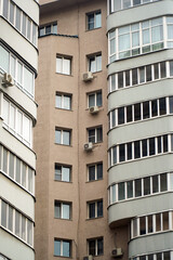 Many Windows on the facade of the house