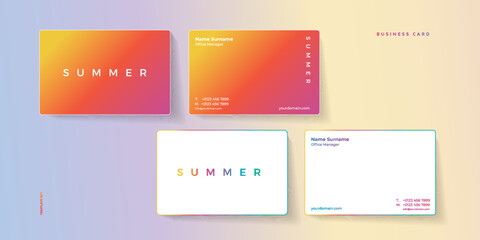 Elegant, Minimal, Modern and Luxury Corporate Premium business card design business card template set.	