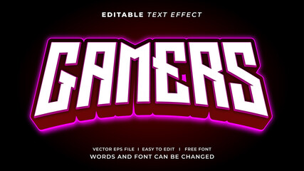 Gaming esport style text effect