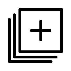 Obraz premium add to list icon or logo isolated sign symbol vector illustration - high quality black style vector icons 