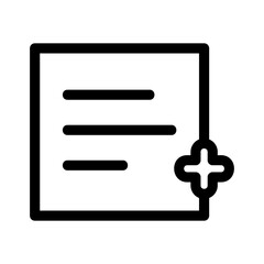 Fototapeta premium add to list icon or logo isolated sign symbol vector illustration - high quality black style vector icons 