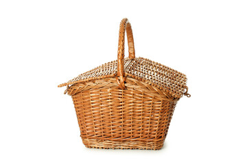 Obraz premium Concept of picnic accessories, isolated on white background