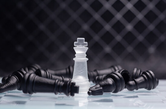 Chess game. Strategic desicion making. Plan and competition