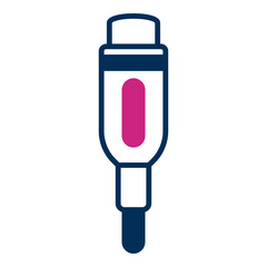 midi cable icon on transparent background