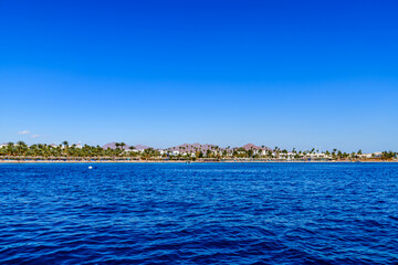 View of the egyptian resort city Sharm El Sheikh
