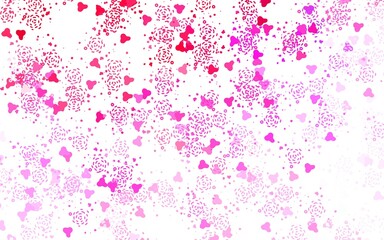 Light Purple, Pink vector template with chaotic shapes.