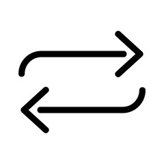 repeat icon or logo isolated sign symbol vector illustration - high quality black style vector icons