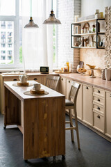 Fototapeta premium vintage kitchen interior with utensils