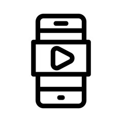 youtube app icon or logo isolated sign symbol vector illustration - high quality black style vector icons

