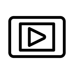 youtube icon or logo isolated sign symbol vector illustration - high quality black style vector icons

