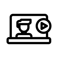 youtuber icon or logo isolated sign symbol vector illustration - high quality black style vector icons
