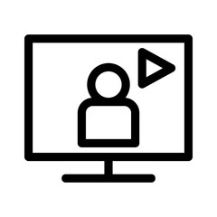 youtuber icon or logo isolated sign symbol vector illustration - high quality black style vector icons
