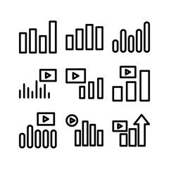 Analytics icon or logo isolated sign symbol vector illustration - high quality black style vector icons

