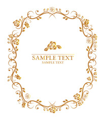 薔薇　フレーム枠　飾り枠　
