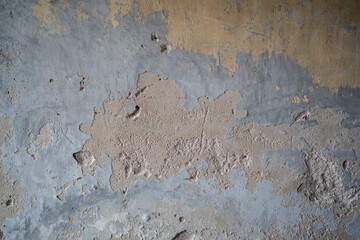 Old wall with peeling paint