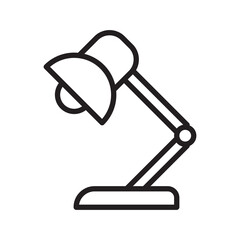 desk lamp icon vector design template
