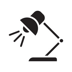 desk lamp icon vector design template