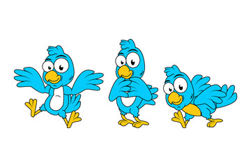 cute bird animal cartoon graphic