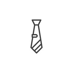 Necktie line icon