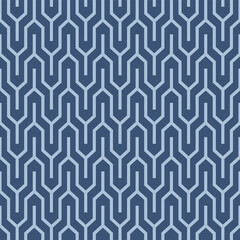 Japanese Zigzag Line Vector Seamless Pattern