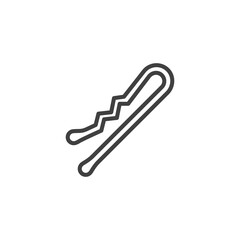 Fototapeta premium Hairpin line icon