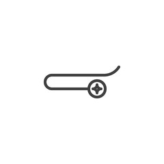 Tie Clip line icon