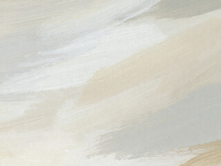 Obraz premium Artistic acrylic texture in neutral colors. Hand painted abstract background with paint brush strokes 
