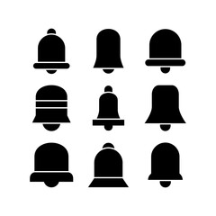 notification bell icon or logo isolated sign symbol vector illustration - high quality black style vector icons
