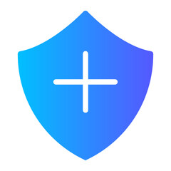 Obraz premium Shield gradient icon