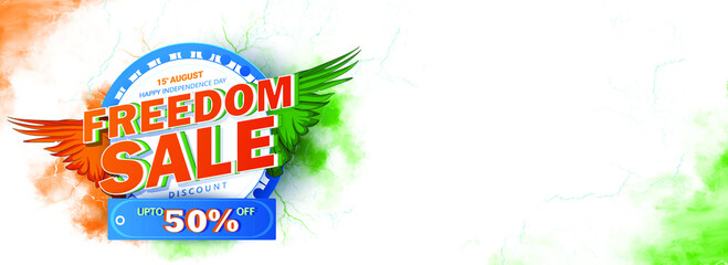 vector illustration of 75th Independence Day of India on 15th August with Tricolor Indian flag design and flying pigeon.