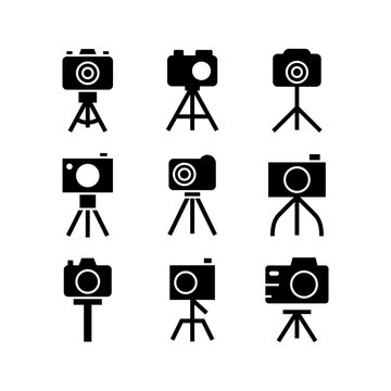 tripod icon or logo isolated sign symbol vector illustration - high quality black style vector icons
