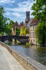 Fototapeta na wymiar The historic town of Bruges, Belgium.
