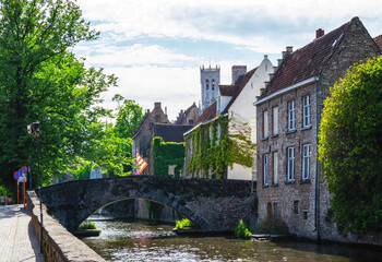 Fototapeta na wymiar The historic town of Bruges, Belgium.