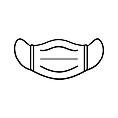 Black line icon for Mask