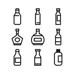 bottle icon or logo isolated sign symbol vector illustration - high quality black style vector icons
