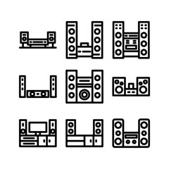 home theater icon or logo isolated sign symbol vector illustration - high quality black style vector icons
