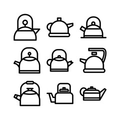 kettle icon or logo isolated sign symbol vector illustration - high quality black style vector icons
