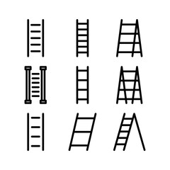 ladder icon or logo isolated sign symbol vector illustration - high quality black style vector icons

