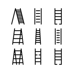 ladder icon or logo isolated sign symbol vector illustration - high quality black style vector icons
