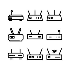 router icon or logo isolated sign symbol vector illustration - high quality black style vector icons
